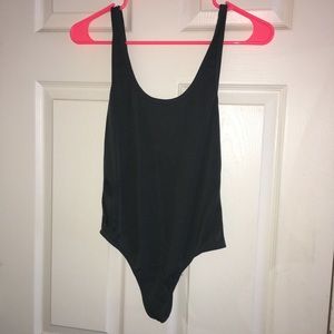 Dark green body suit